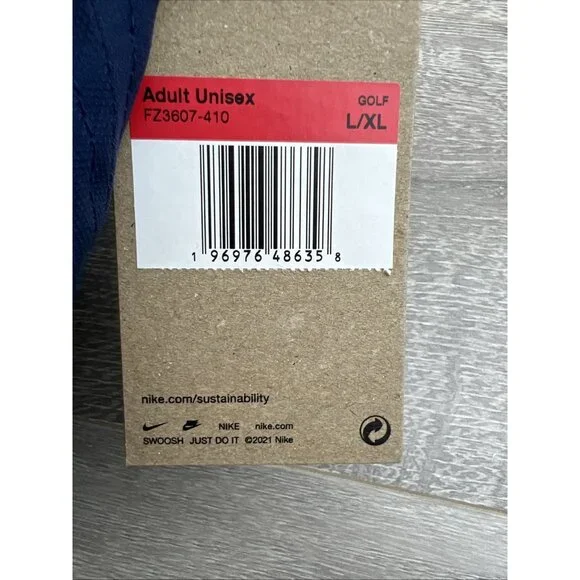 Nike Dri-FIT ADV Rise Structured Swoosh Blue Hat Cap Size L/XL NEW - Picture 12 of 13